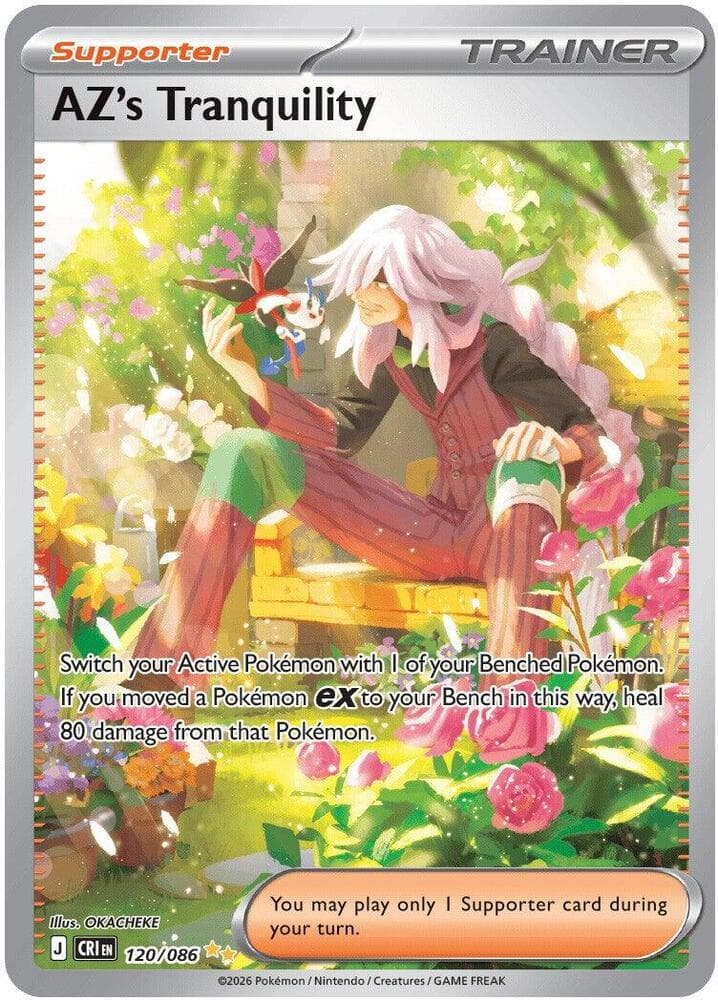 AZ's Tranquility Special Illustration Rare (120) 2026 Pokemon Cri EN-Chaos Rising