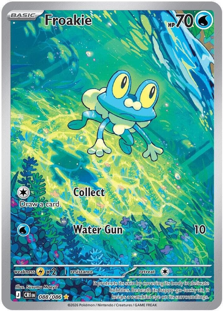 Froakie Illustration Rare (088) 2026 Pokemon Cri EN-Chaos Rising