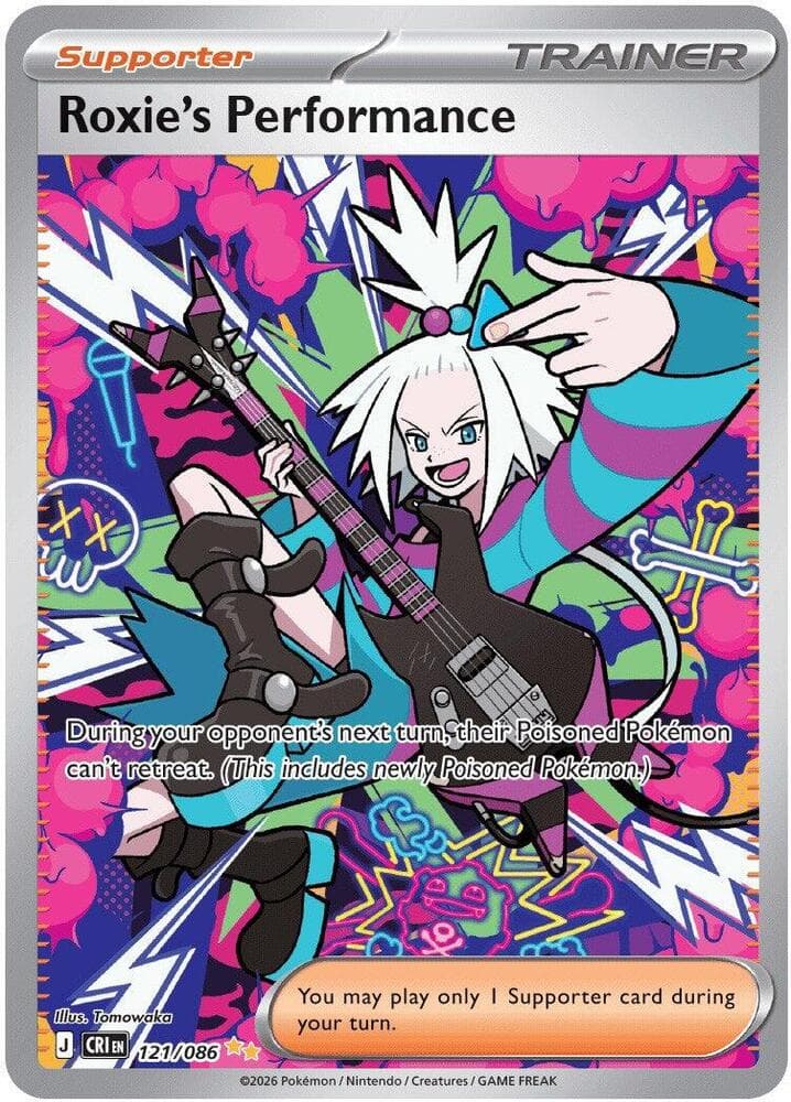 Roxie's Performance Special Illustration Rare (121) 2026 Pokemon Cri EN-Chaos Rising