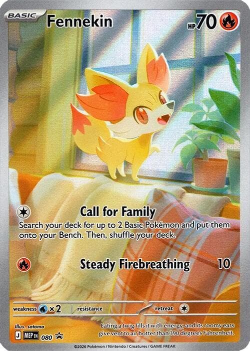 Fennekin Chaos Rising Elite Trainer Box (080) 2026 Pokemon Mep EN-Me Black Star Promo