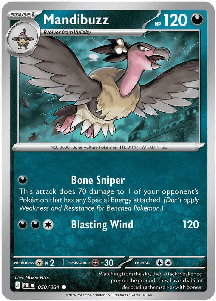 ME05: Pitch Black Mandibuzz 50