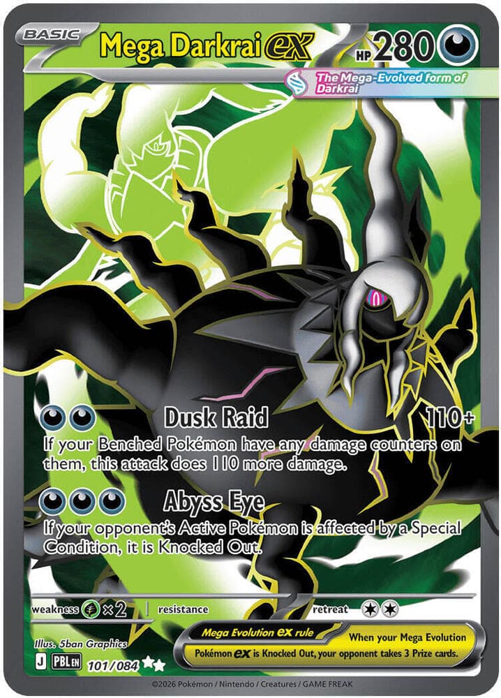 ME05: Pitch Black Mega Darkrai ex 101