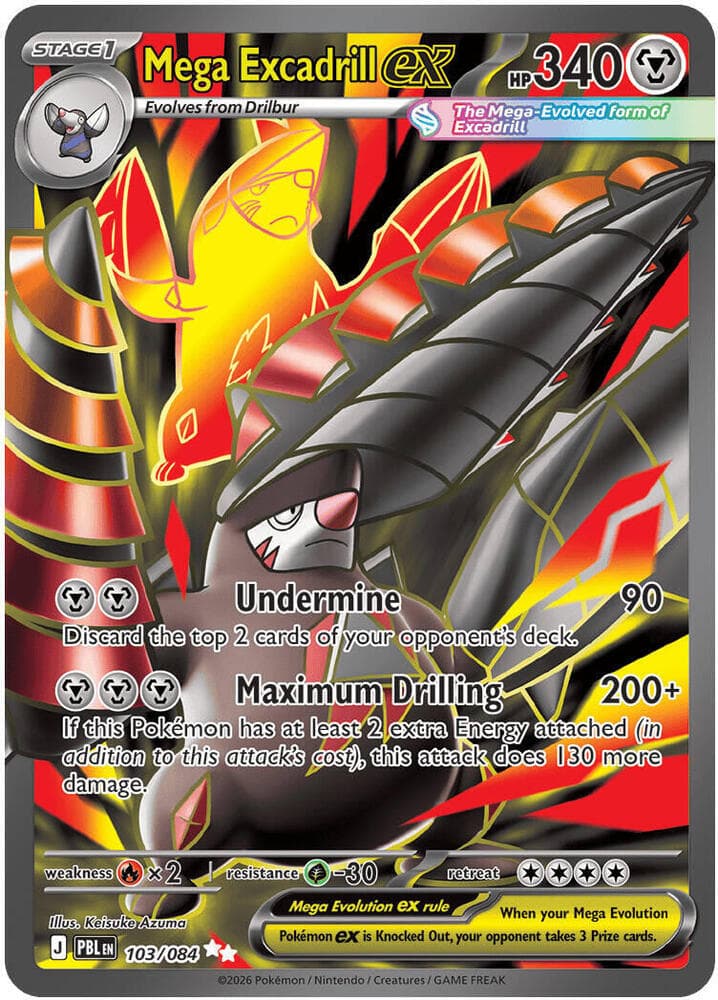 ME05: Pitch Black Mega Excadrill ex 103