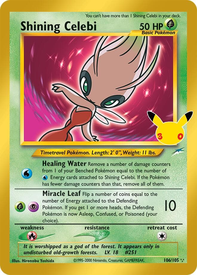 ME: 30th Celebration Classic Collection Shining Celebi 106