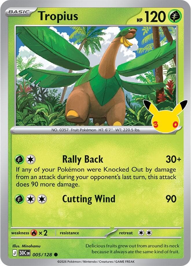 ME: 30th Celebration Tropius 5