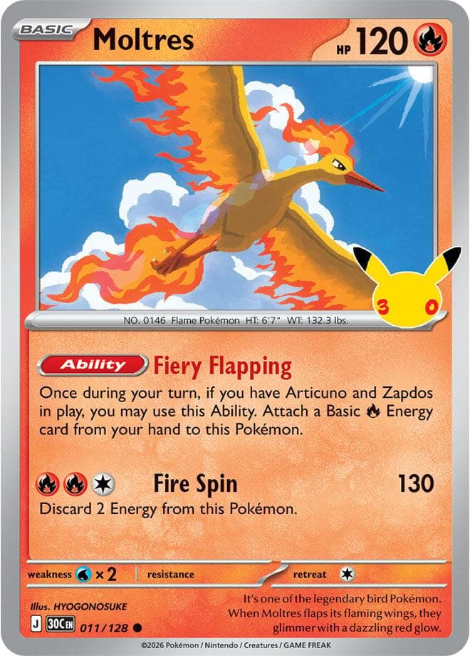 ME: 30th Celebration Moltres 11