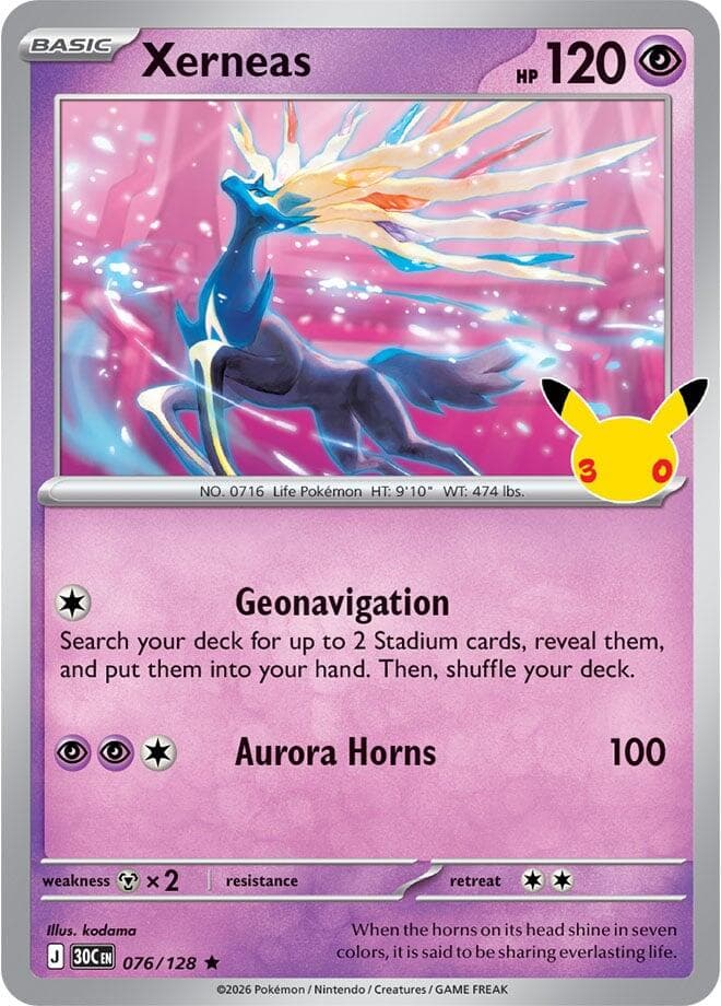 ME: 30th Celebration Xerneas 76