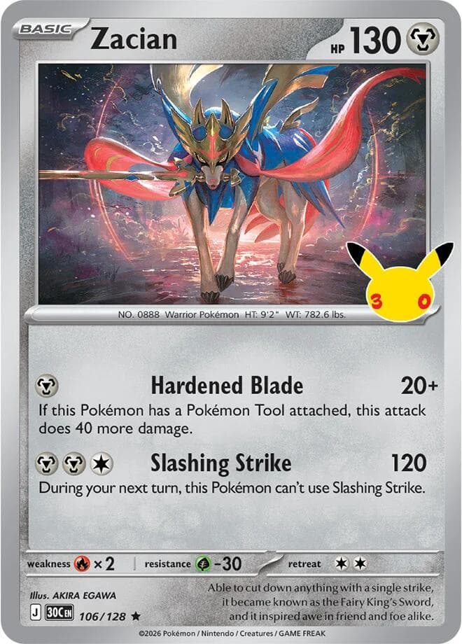 ME: 30th Celebration Zacian 106