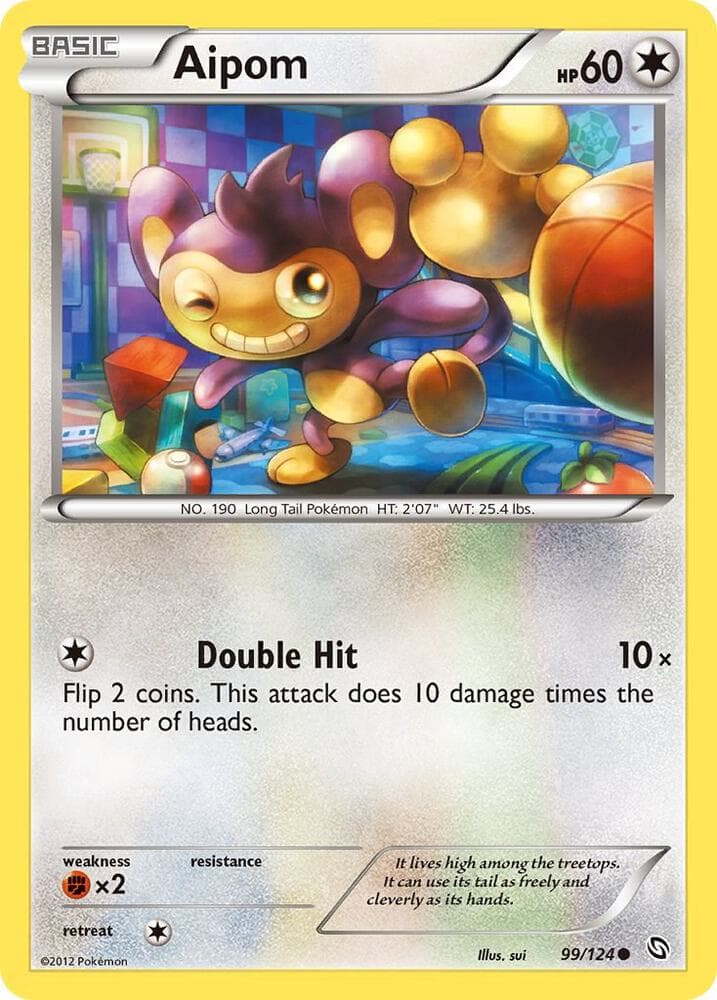 Aipom (99) 2012 Pokemon Black & White Dragons Exalted