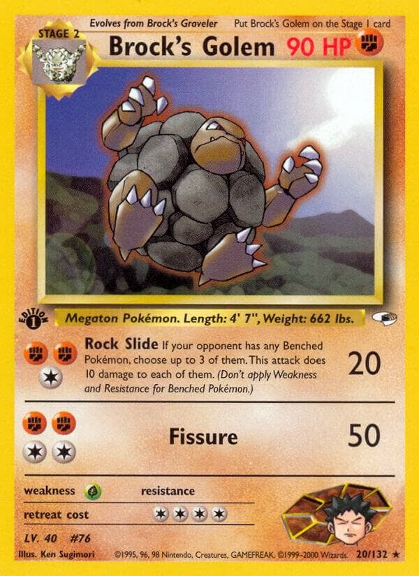 #76 golem pokemon card (Dont apply Weakness and Resistance for Benched Pokmon.) Fighting Golem [Blue Back] #76 Prices