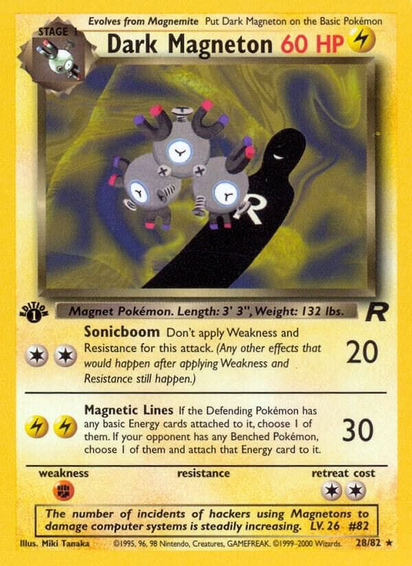1995 magneton pokemon card value Base Set #009/102  Ralphie's Funhouse This specific card features a stunning Magneton Holo RARE Original Set