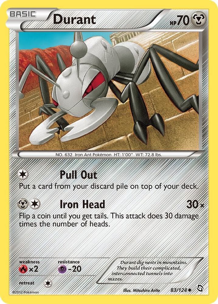 Durant (83) 2012 Pokemon Black & White Dragons Exalted