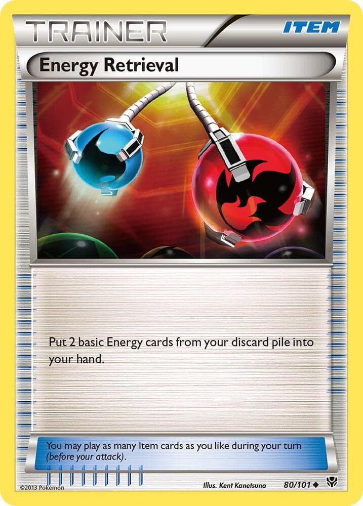 Energy Retrieval-Reverse Foil (80) 2013 Pokemon Black & White Plasma Blast