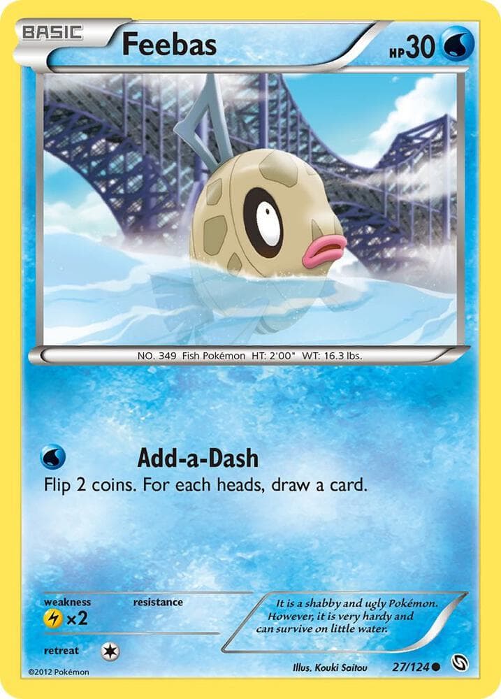 Feebas (27) 2012 Pokemon Black & White Dragons Exalted