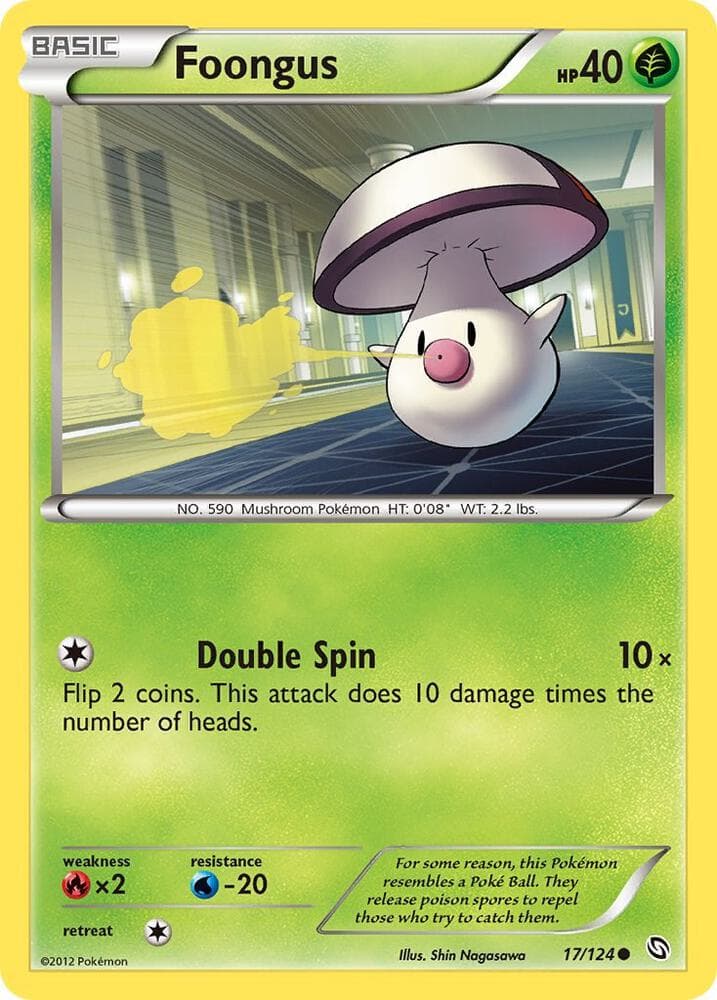 Foongus (17) 2012 Pokemon Black & White Dragons Exalted