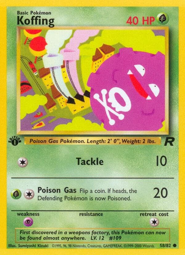 1995 koffing pokemon card value 1st Edition defender is now Confused. Koffing Card Prices & Value
