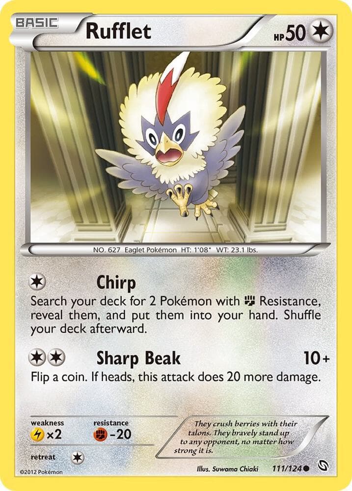 Rufflet (111) 2012 Pokemon Black & White Dragons Exalted