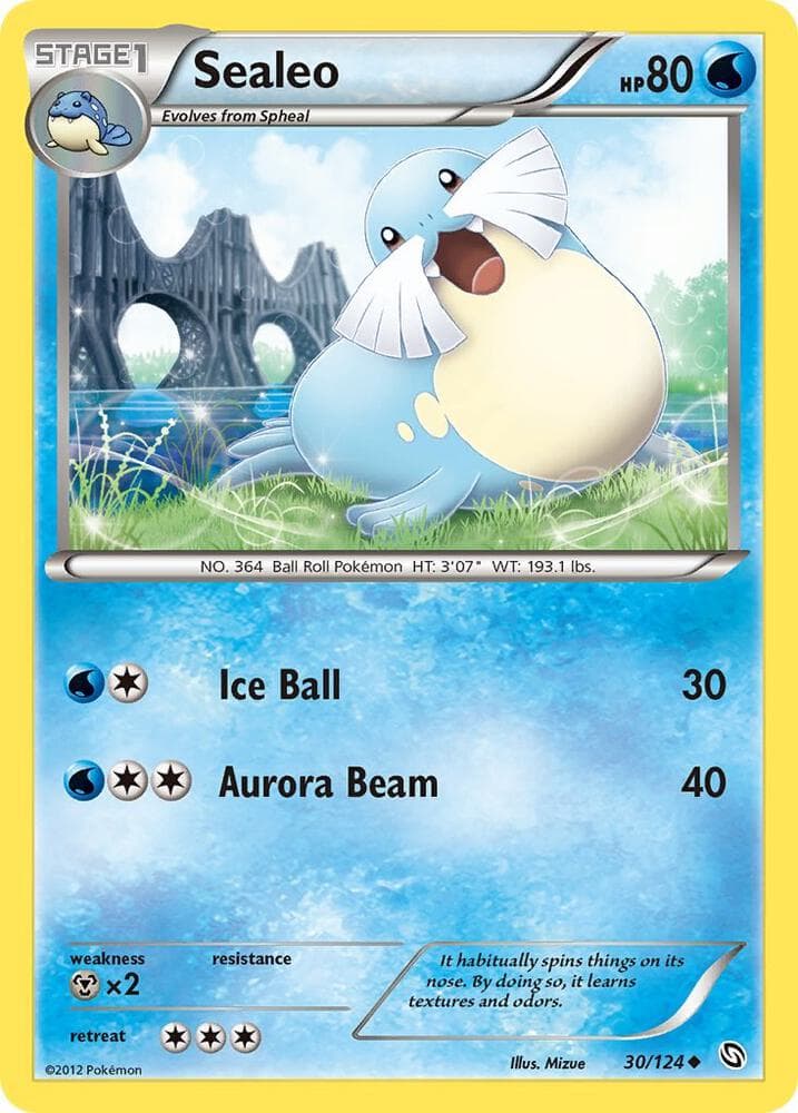 Sealeo (30) 2012 Pokemon Black & White Dragons Exalted