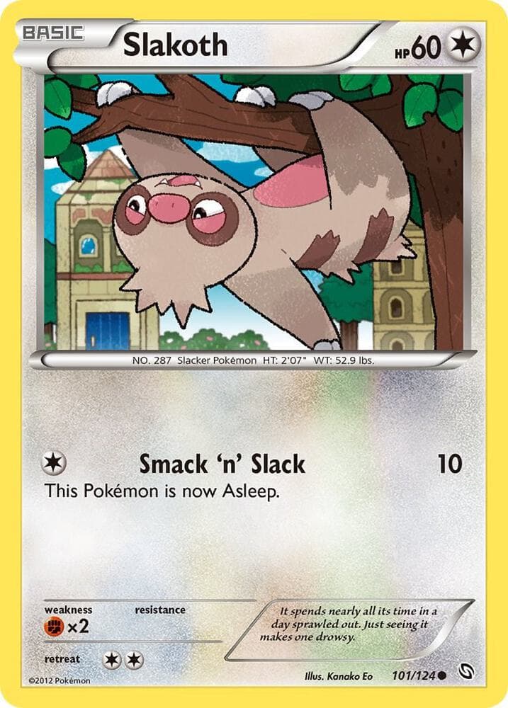 Slakoth (101) 2012 Pokemon Black & White Dragons Exalted