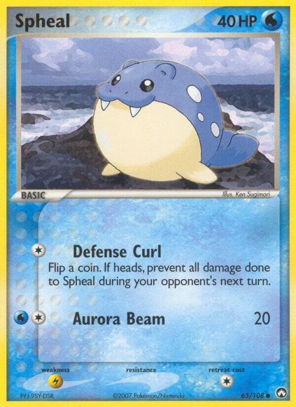 spheal pokemon card full art 199/191 Rising Rivals Type Cards featuring Spheal/Spheal cards :