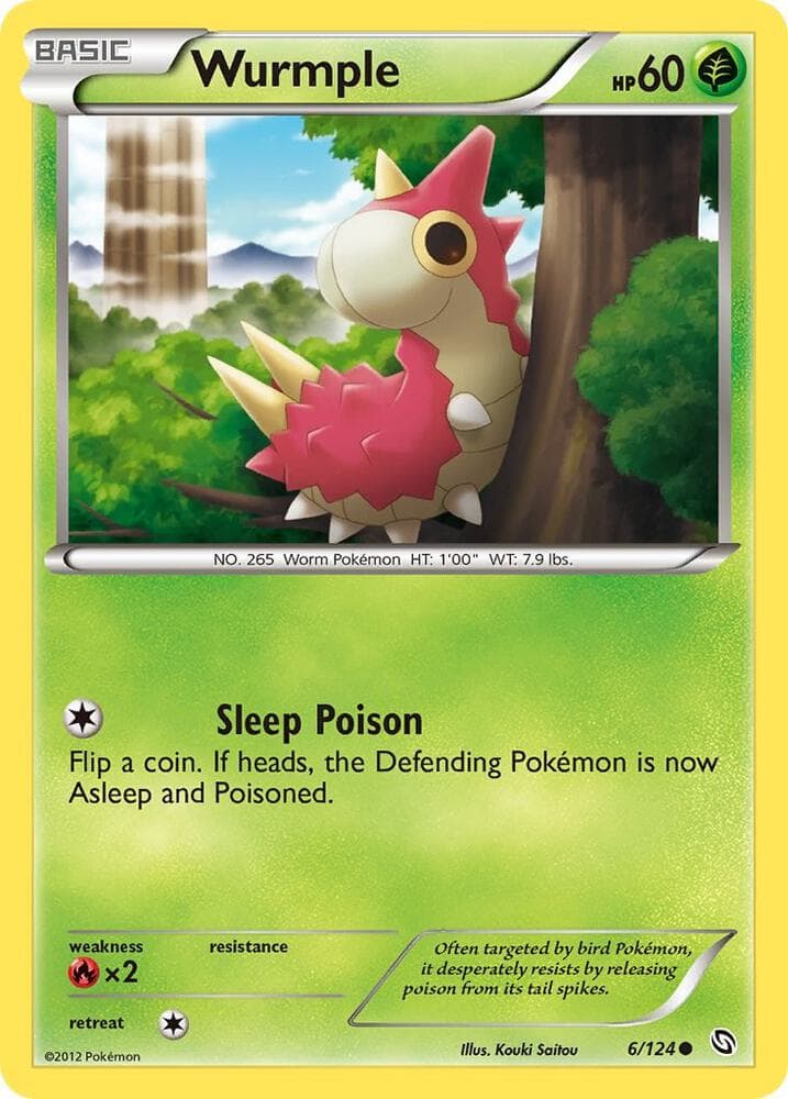 Wurmple (6) 2012 Pokemon Black & White Dragons Exalted