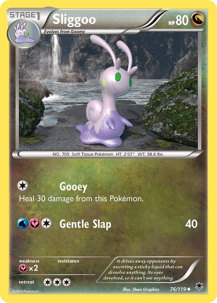 Sliggoo (76) 2014 Pokemon XY Phantom Forces