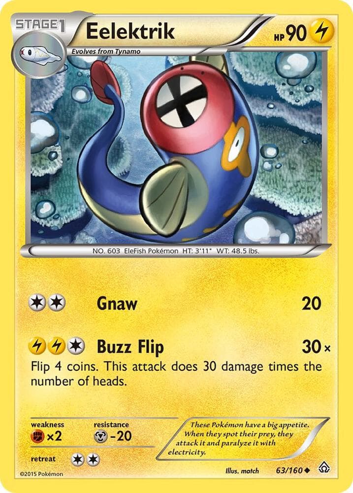 Eelektrik (63) 2015 Pokemon XY Primal Clash