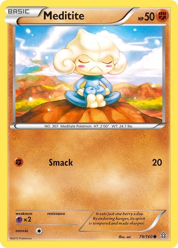 Meditite (79) 2015 Pokemon XY Primal Clash
