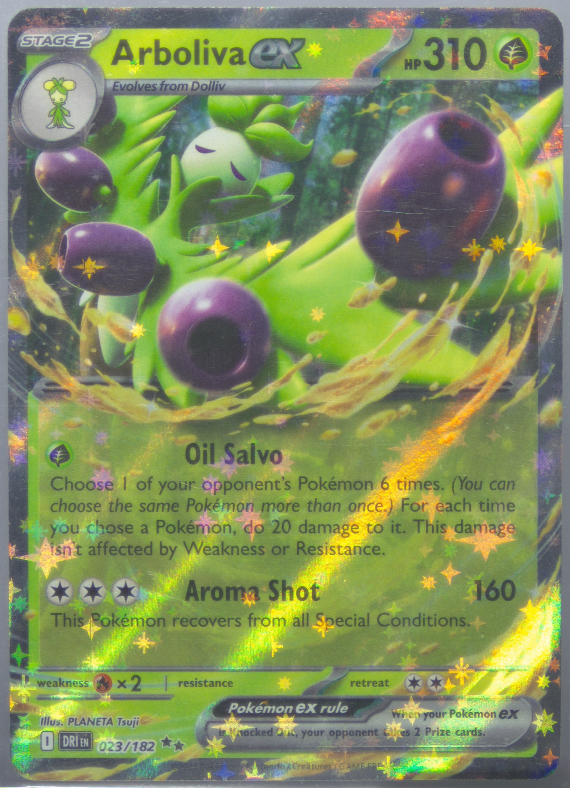 Arboliva EX (023) 2025 Pokemon Dri EN-Destined Rivals