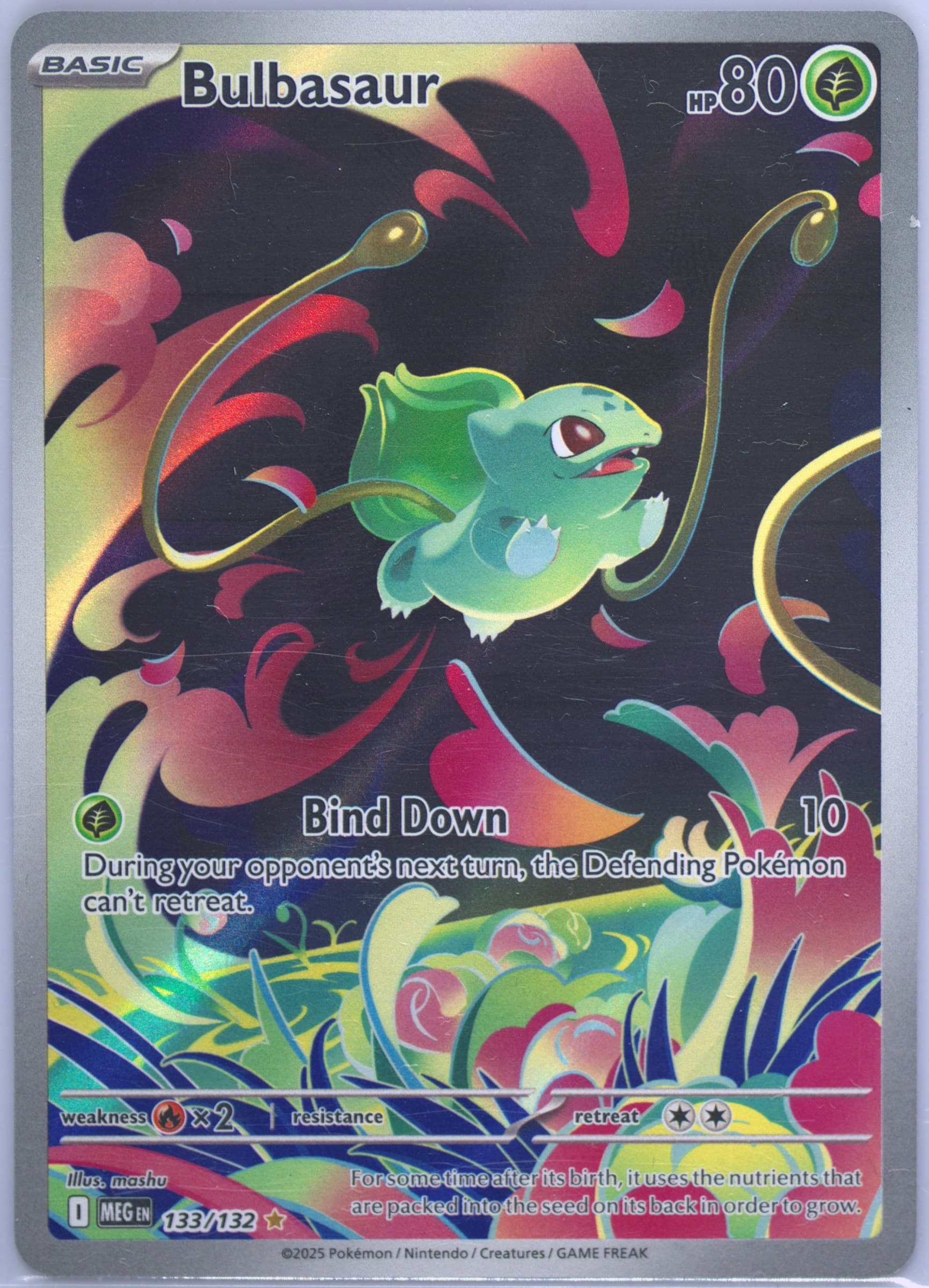 Bulbasaur Illustration Rare (133) 2025 Pokemon Meg EN-Mega Evolution