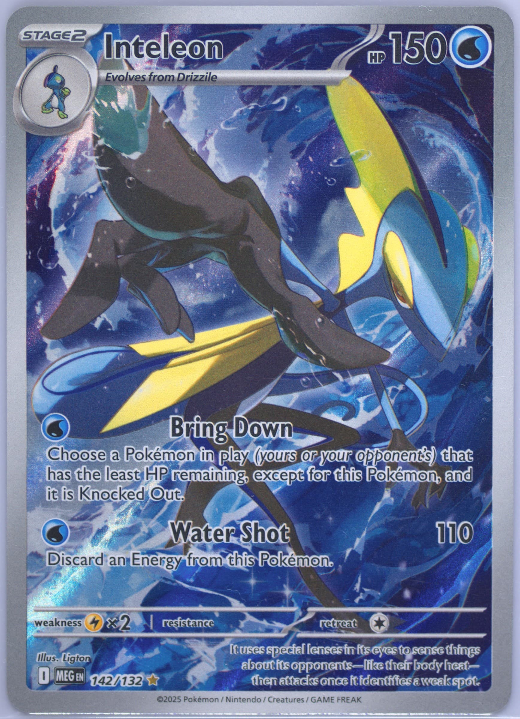 Inteleon Illustration Rare (142) 2025 Pokemon Meg EN-Mega Evolution
