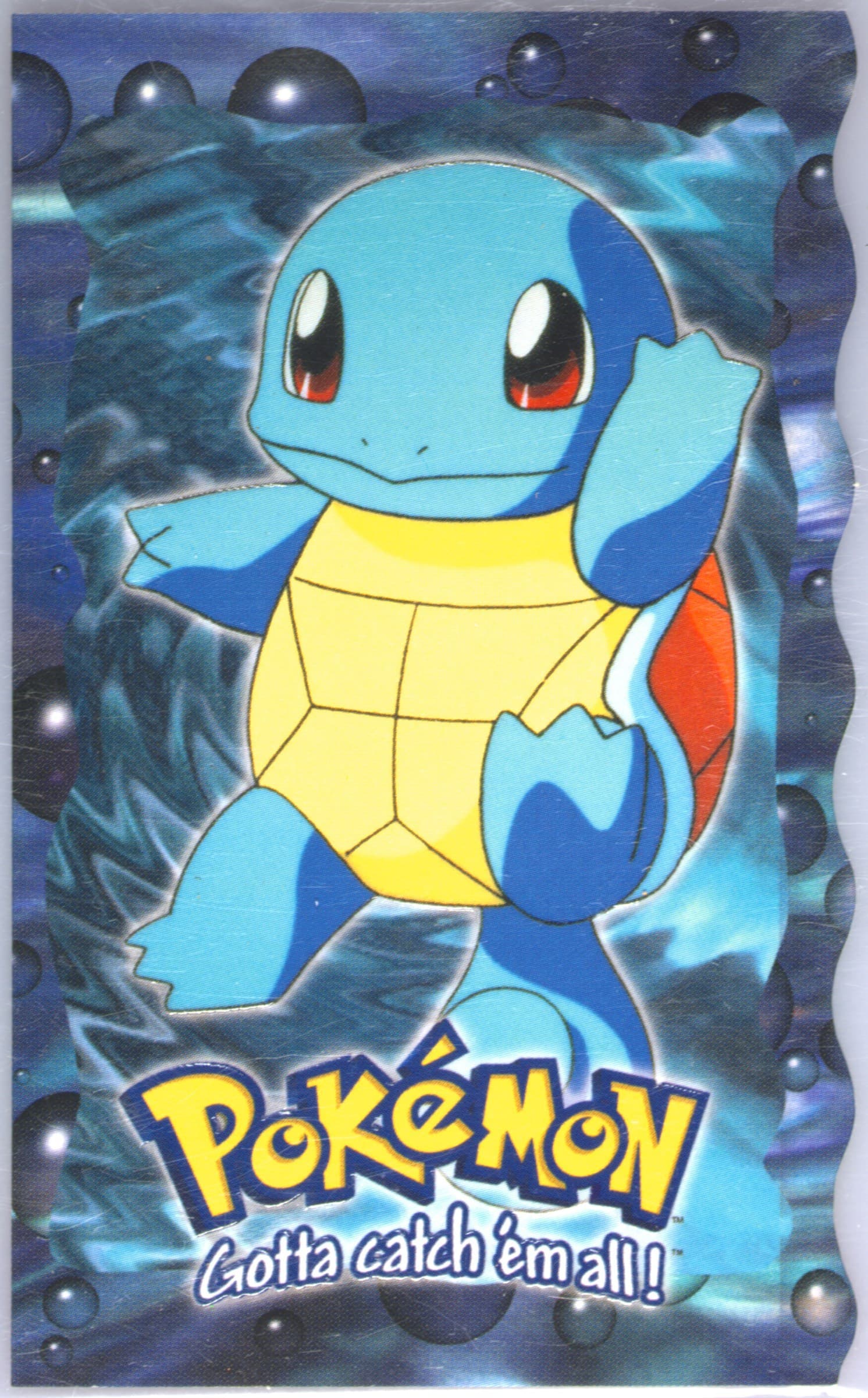 Squirtle (7) 1999 Topps Pokemon the Movie Die-Cut