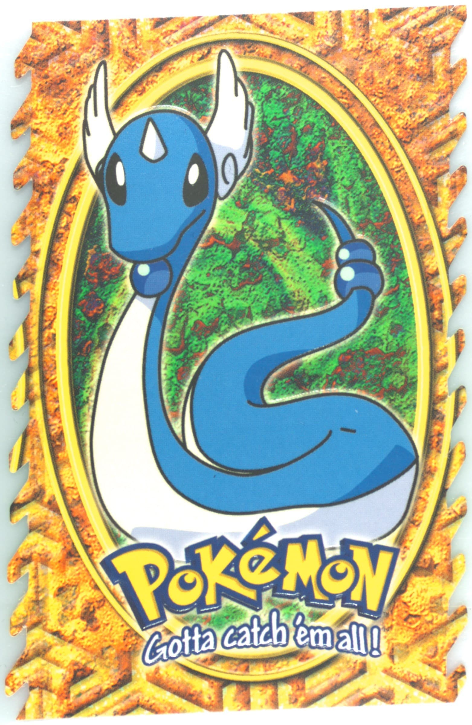 Dragonair (11) 1999 Topps Pokemon the Movie Die-Cut