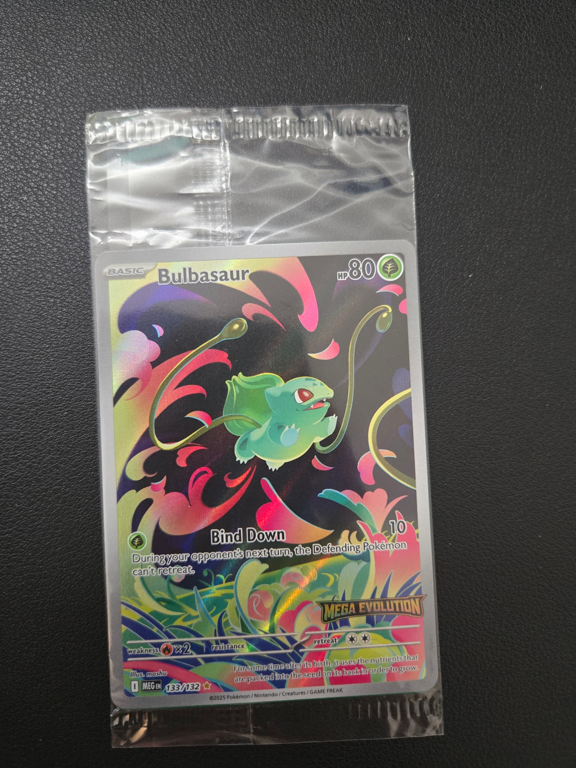 mega evolution booster box bulbasaur 2025 Pokemon Meg En-mega Evolution 133 Bulbasaur Enhanced Booster Box Topper PSA 9 Graded Card