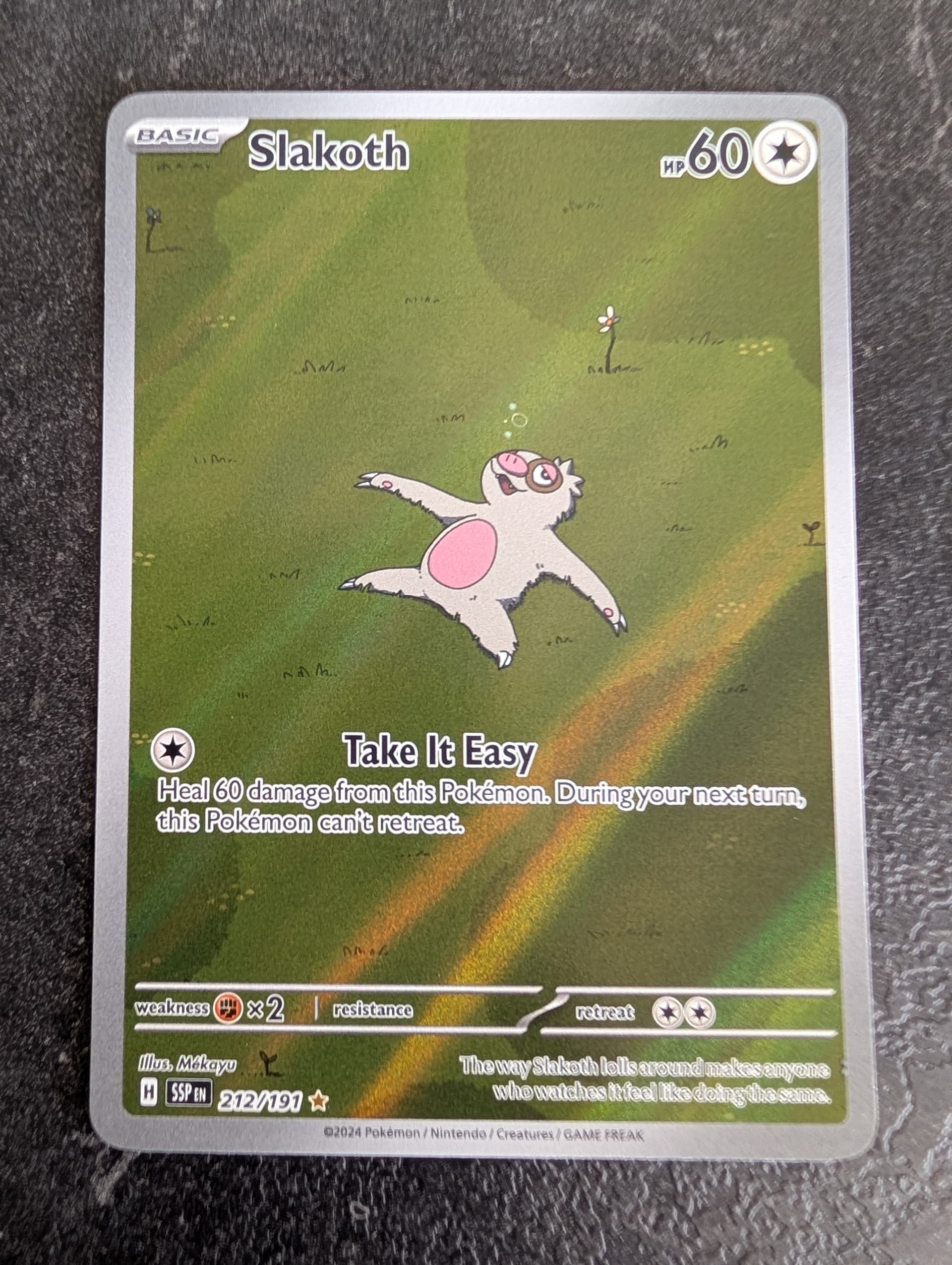 pokemon slakoth card - 145/191 - Surging Sparks Pokmon Hit Points50 HP Form Slakoth #212 From the