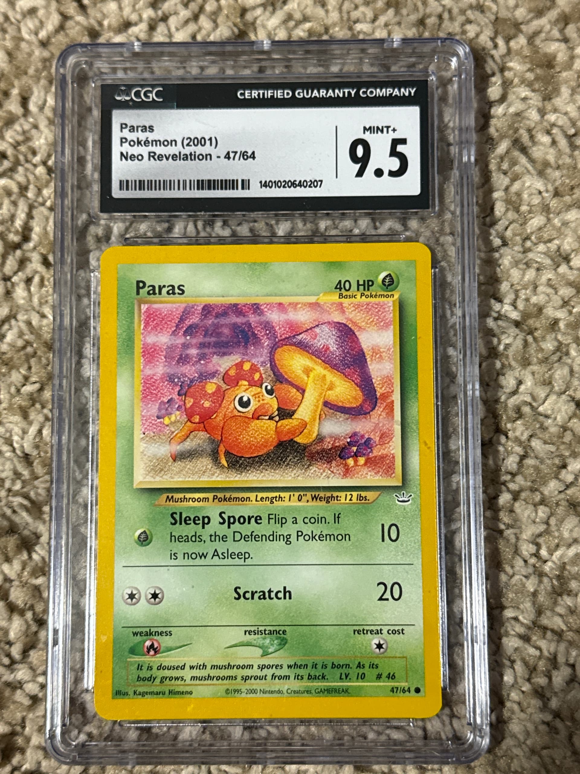Paras (47) 2001 Pokemon Neo Revelation - Pokmon Card Data Paras (47) 2001 Pokemon Neo Revelation - Pokmon Card Data