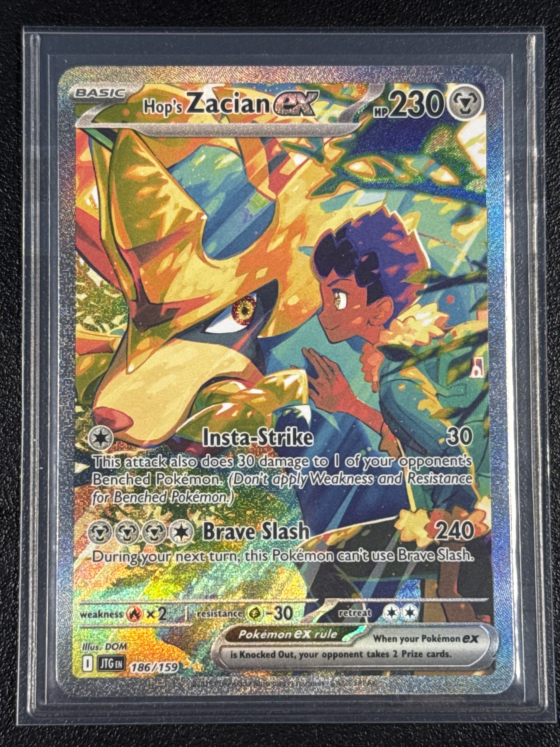 Hop's Zacian EX Special Illustration Rare (186) 2025 Pokemon Jtg EN-Journey Together - Pokmon Card Data Hop's Zacian EX Special Illustration Rare (186) 2025 Pokemon Jtg EN-Journey Together - Pokmon Card Data