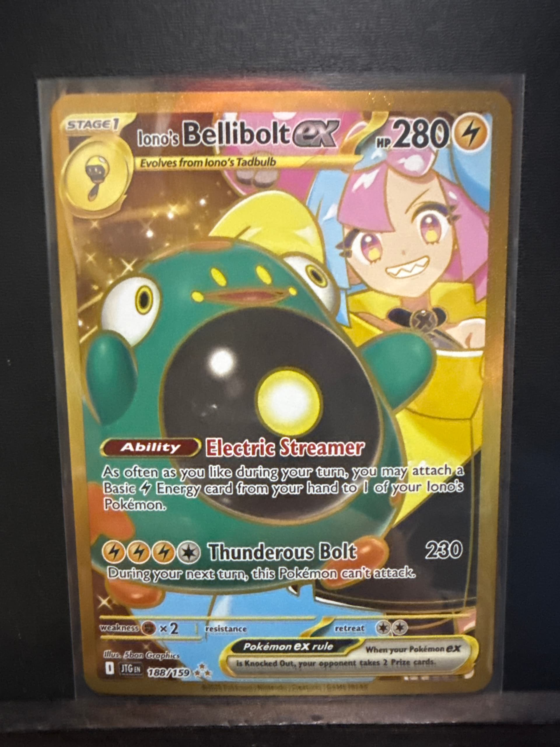 Iono's Bellibolt EX Hyper Rare (188) 2025 Pokemon Jtg EN-Journey Together - Pokmon Card Data Iono's Bellibolt EX Hyper Rare (188) 2025 Pokemon Jtg EN-Journey Together - Pokmon Card Data
