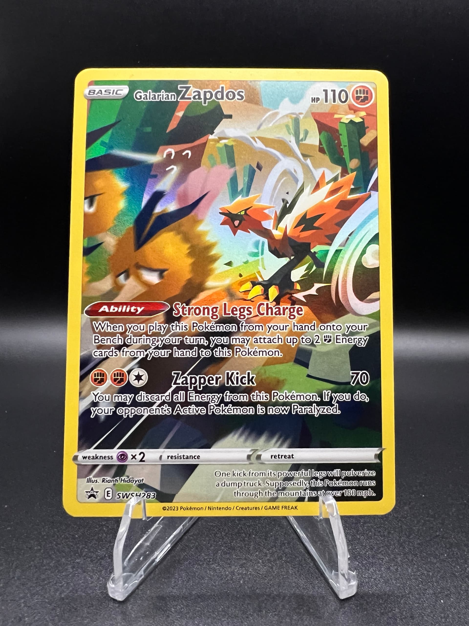 Galarian Zapdos Crown Zenith Tin (283) 2023 Pokemon Swsh Black Star Promo - Pokmon Card Data Galarian Zapdos Crown Zenith Tin (283) 2023 Pokemon Swsh Black Star Promo - Pokmon Card Data