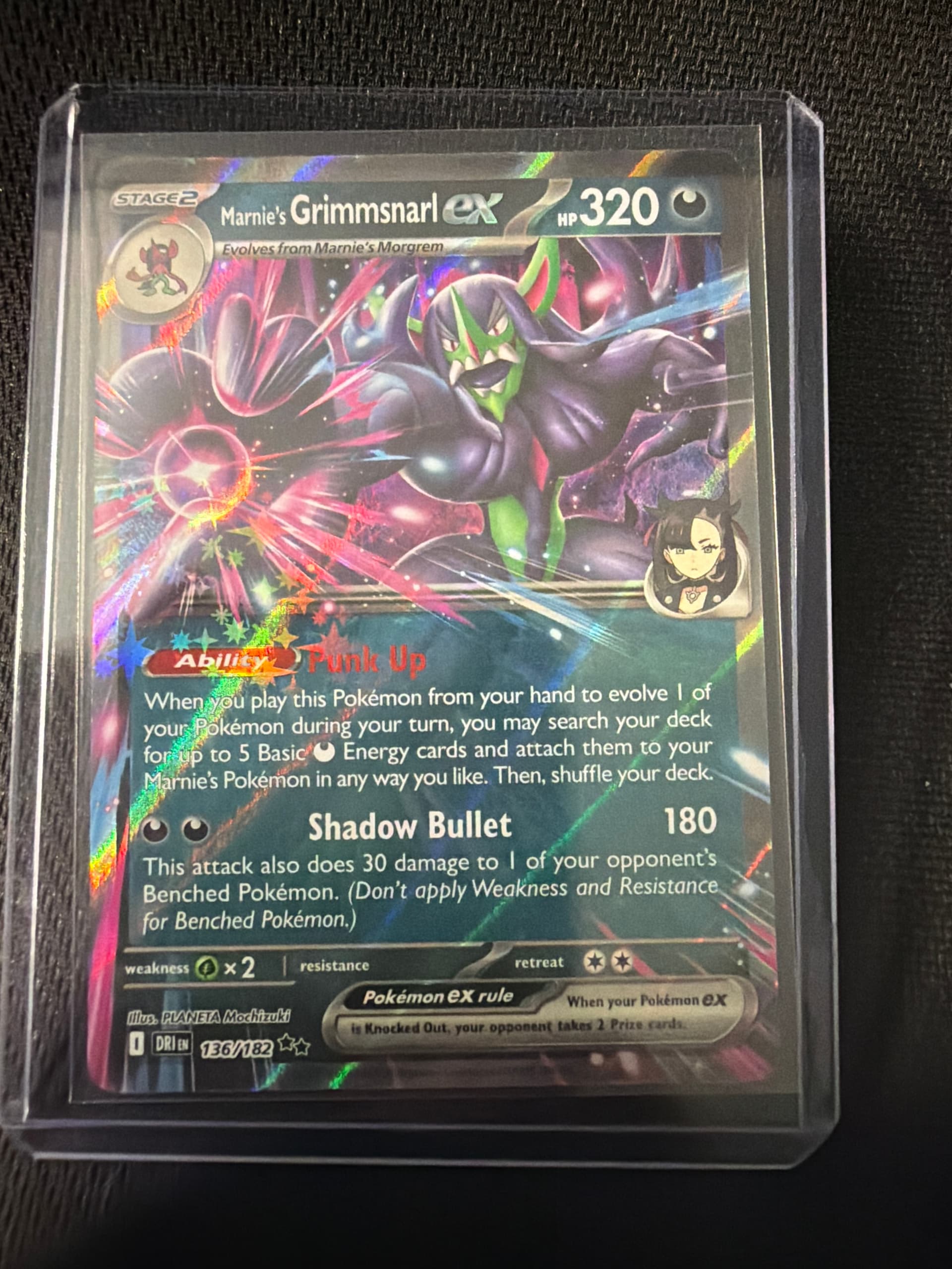 Marnie's Grimmsnarl EX (136) 2025 Pokemon Dri EN-Destined Rivals - Pokmon Card Data Marnie's Grimmsnarl EX (136) 2025 Pokemon Dri EN-Destined Rivals - Pokmon Card Data