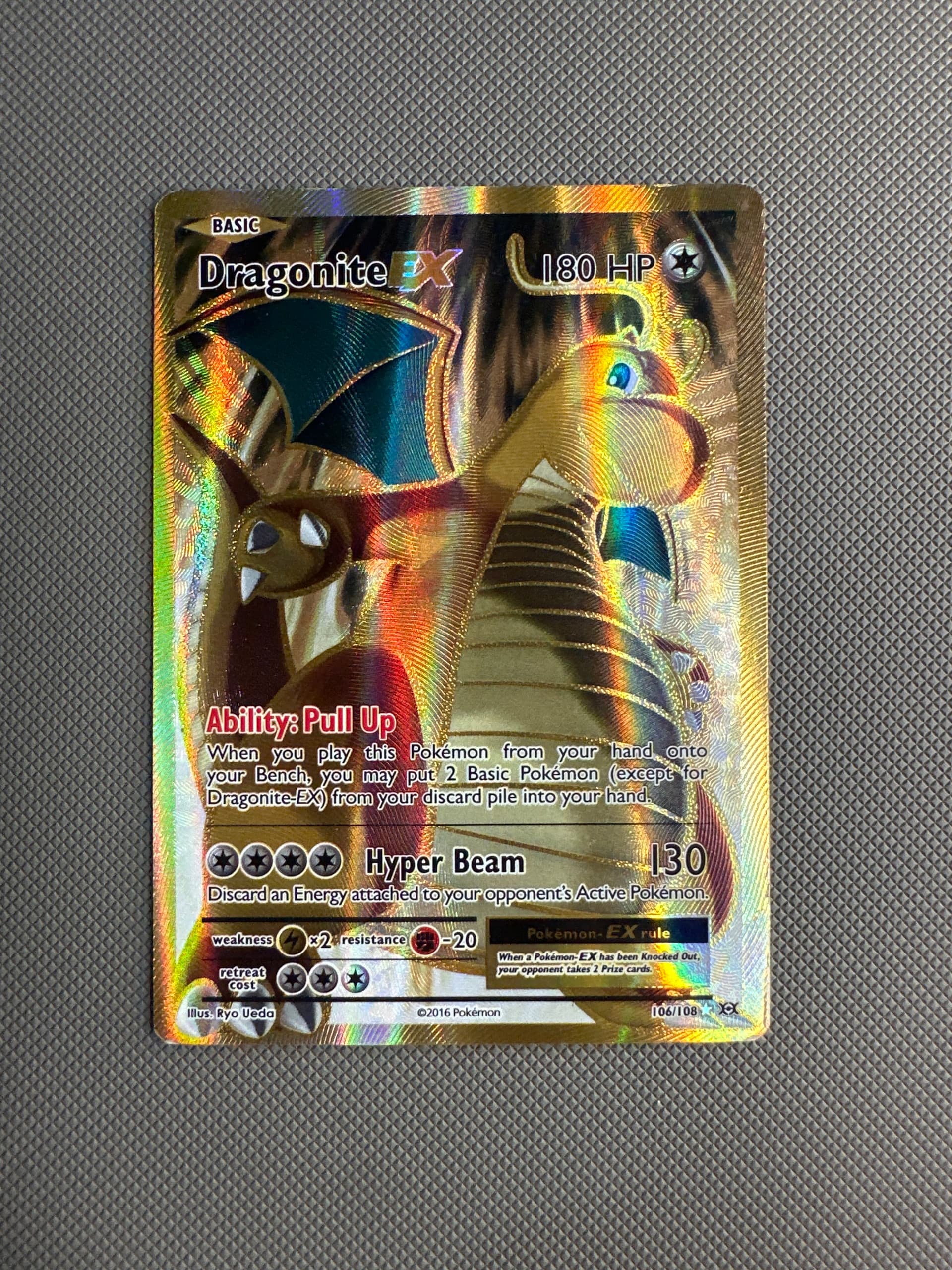 Full Art/Dragonite EX (106) 2016 Pokemon XY Evolutions - Pokmon Card Data Full Art/Dragonite EX (106) 2016 Pokemon XY Evolutions - Pokmon Card Data