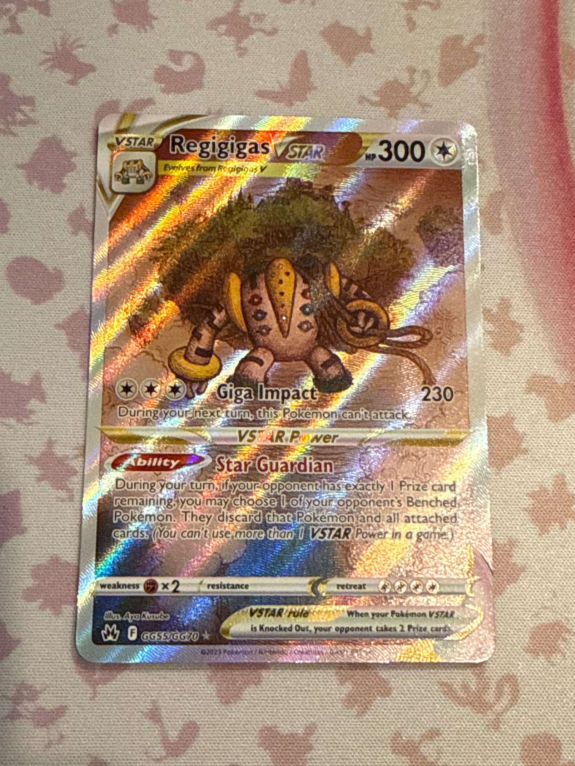 Full Art/Regigigas Vstar (GG55) 2023 Pokemon Sword and Shield Crown Zenith - Pokmon Card Data Full Art/Regigigas Vstar (GG55) 2023 Pokemon Sword and Shield Crown Zenith - Pokmon Card Data