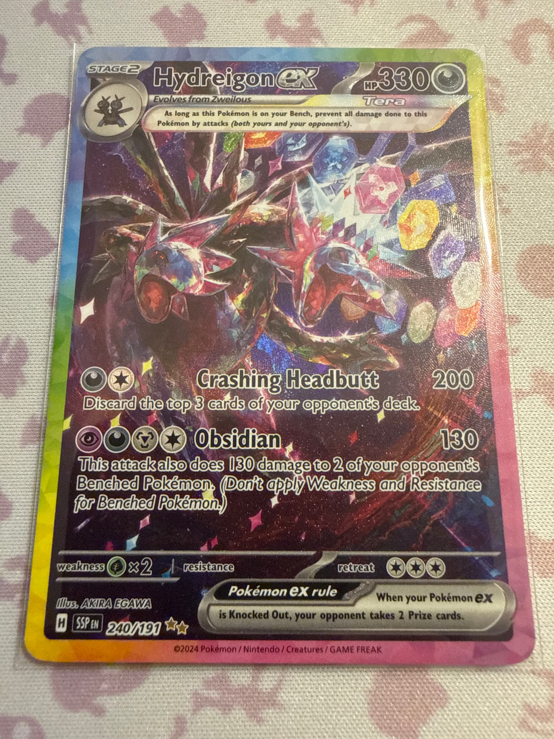 Hydreigon EX Special Illustration Rare (240) 2024 Pokemon Ssp EN-Surging Sparks - Pokmon Card Data Hydreigon EX Special Illustration Rare (240) 2024 Pokemon Ssp EN-Surging Sparks - Pokmon Card Data