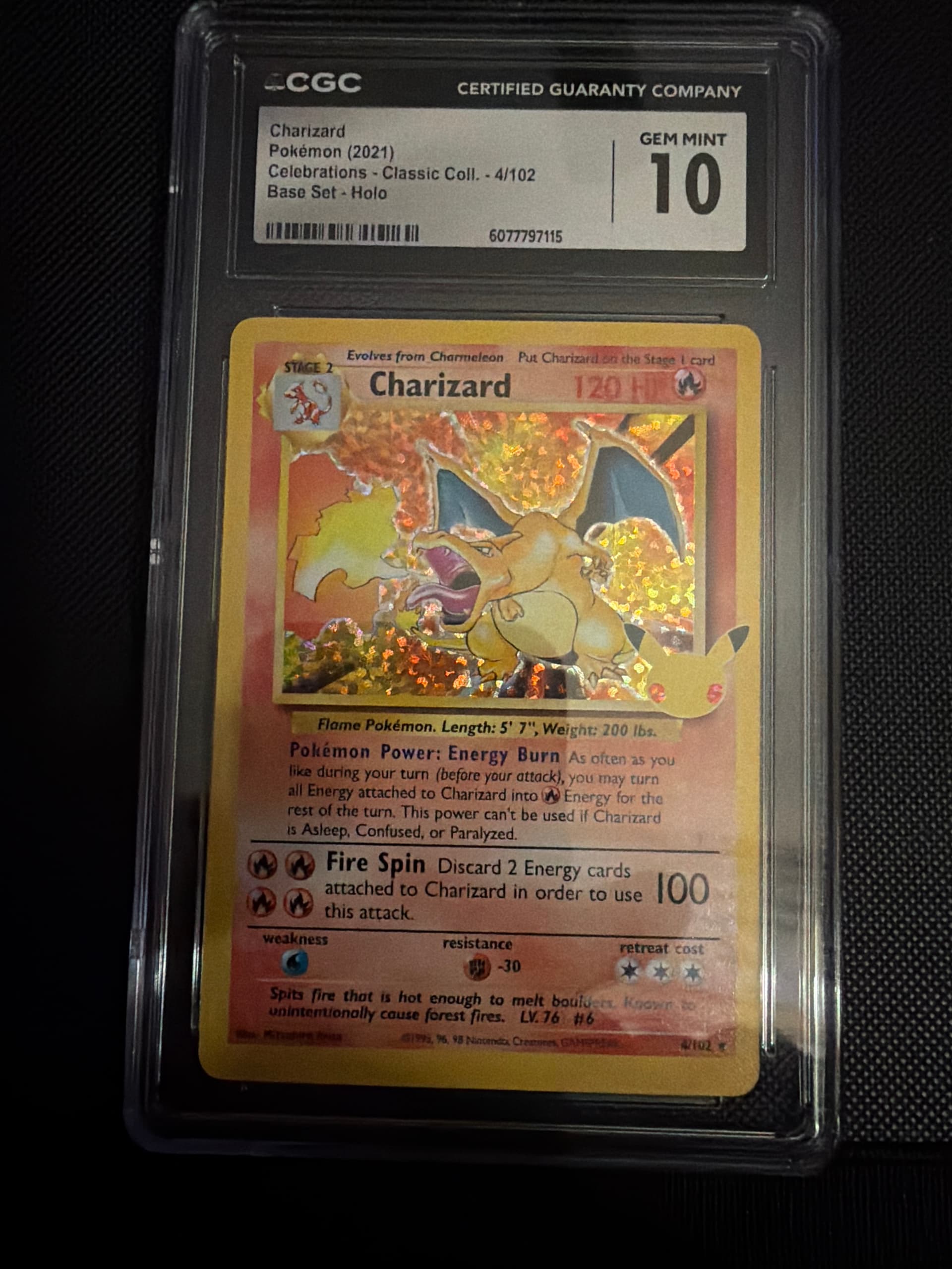 Charizard-Holo (4) 2021 Pokemon Celebrations Classic Collection - Pokmon Card Data Charizard-Holo (4) 2021 Pokemon Celebrations Classic Collection - Pokmon Card Data