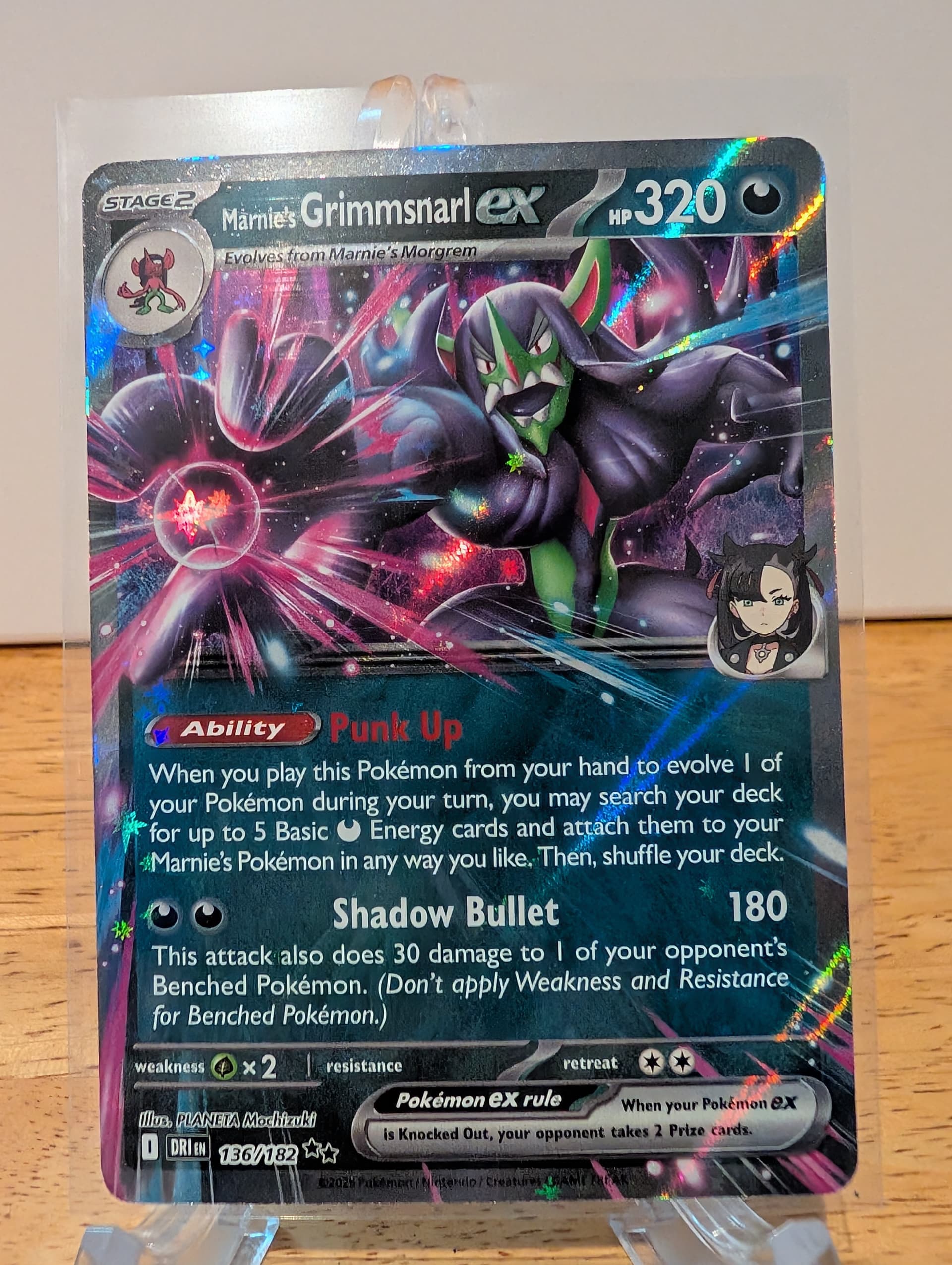 Marnie's Grimmsnarl EX (136) 2025 Pokemon Dri EN-Destined Rivals - Pokmon Card Data Marnie's Grimmsnarl EX (136) 2025 Pokemon Dri EN-Destined Rivals - Pokmon Card Data