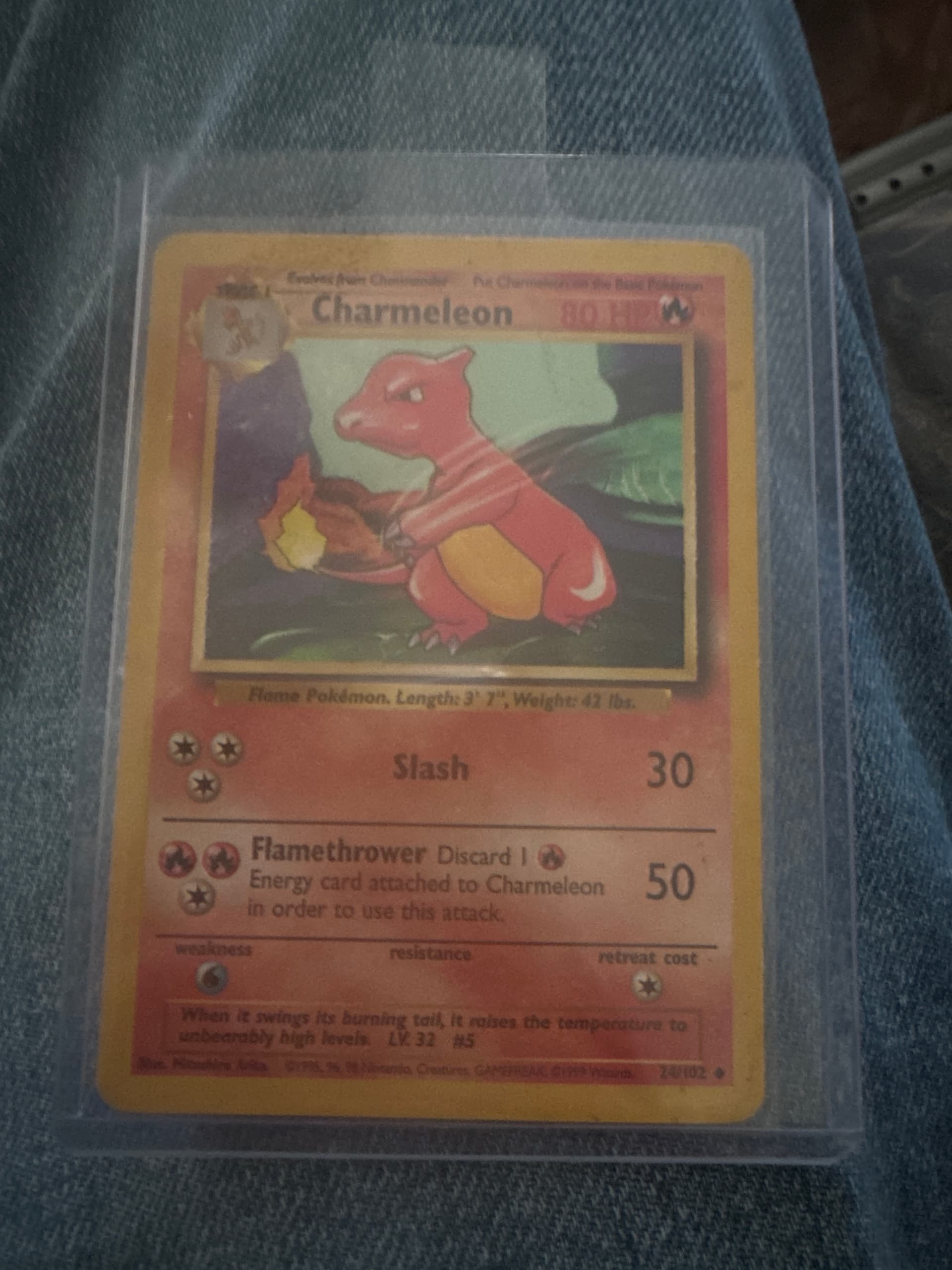 Charmeleon (24) 1999 Pokemon Game - Pokmon Card Data Charmeleon (24) 1999 Pokemon Game - Pokmon Card Data