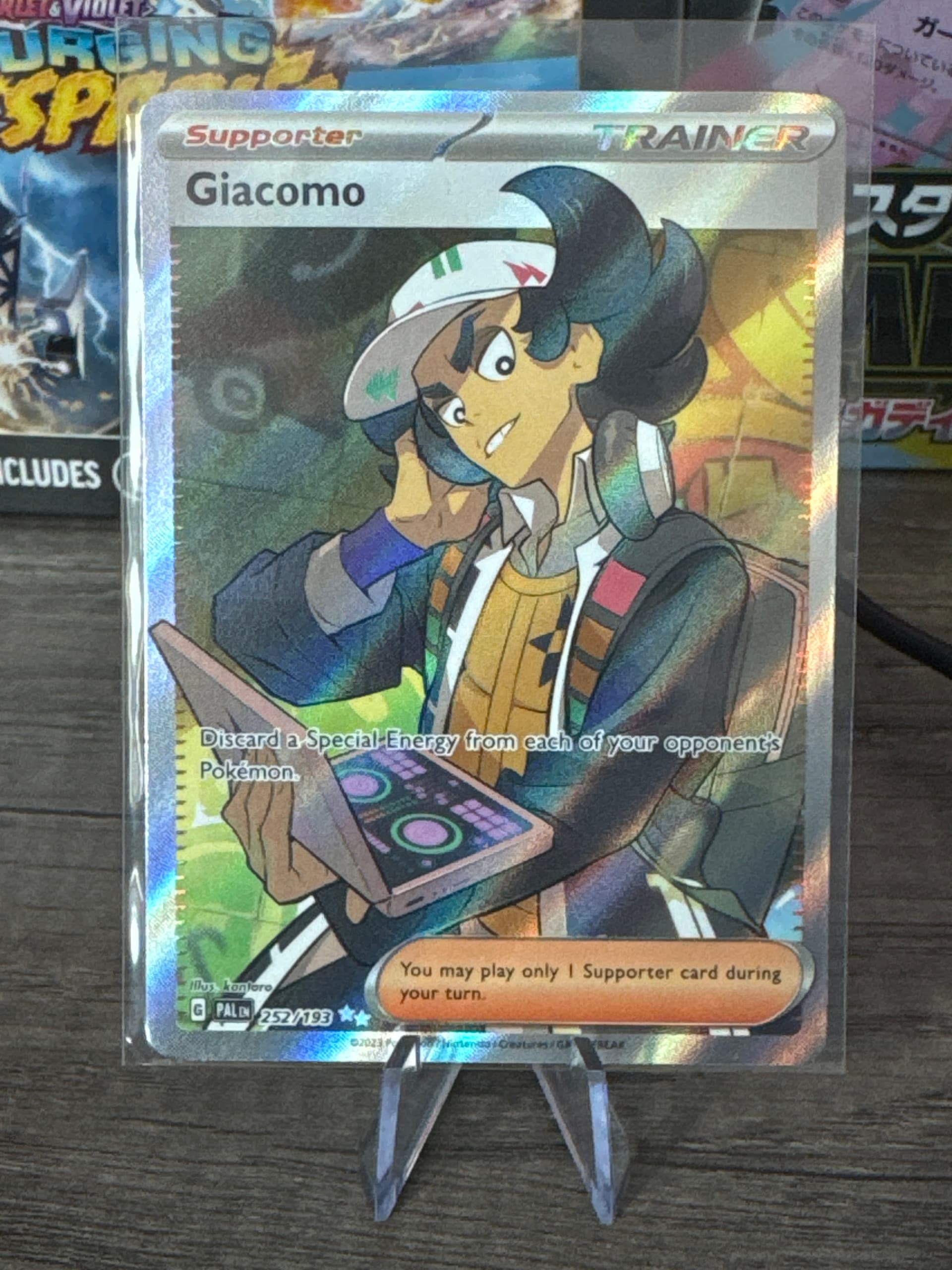 Giacomo Ultra Rare (252) 2023 Pokemon Pal EN-Paldea Evolved - Pokmon Card Data Giacomo Ultra Rare (252) 2023 Pokemon Pal EN-Paldea Evolved - Pokmon Card Data