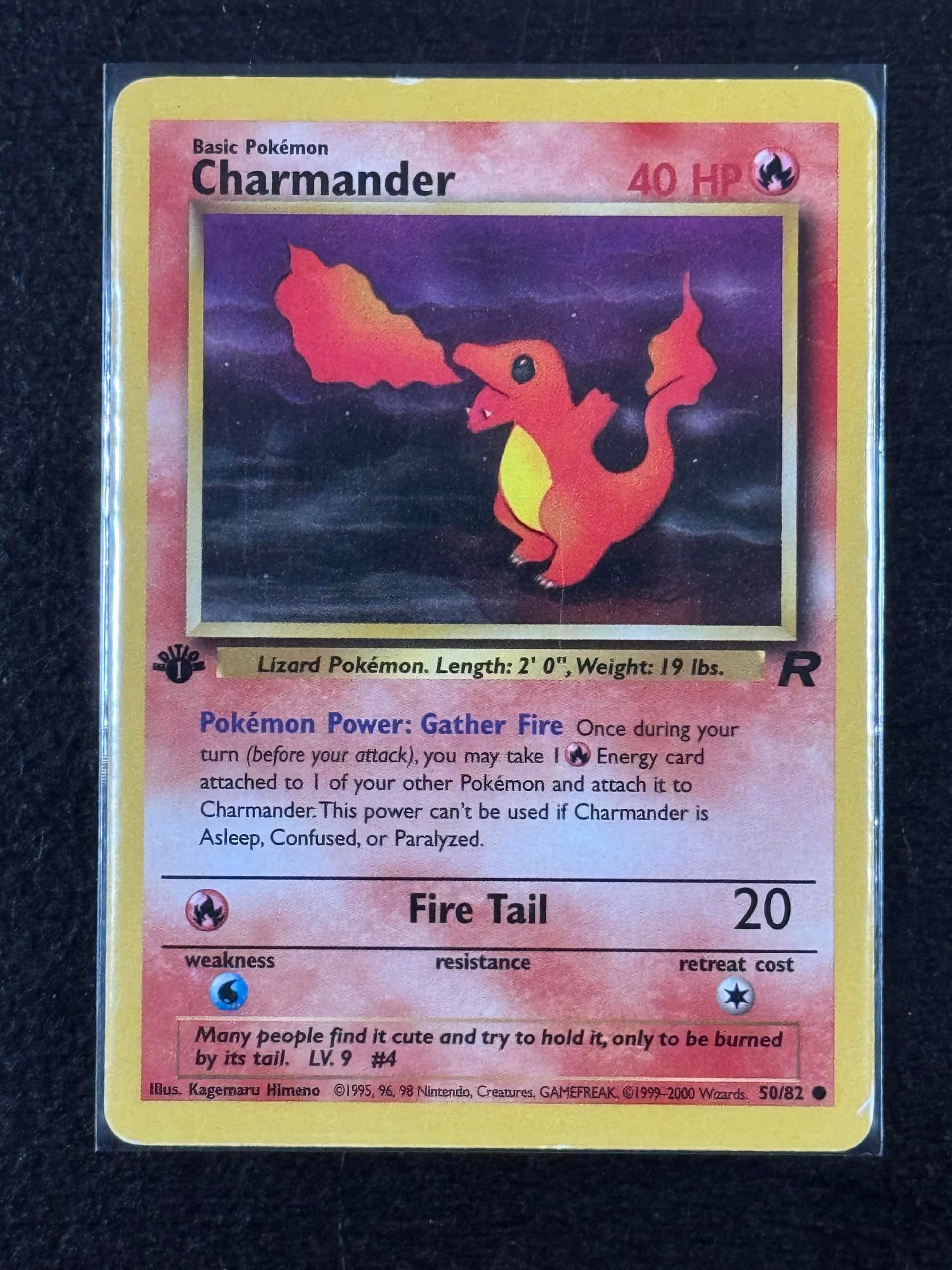 Charmander 1st Edition (50) 2000 Pokemon Rocket - Pokmon Card Data Charmander 1st Edition (50) 2000 Pokemon Rocket - Pokmon Card Data