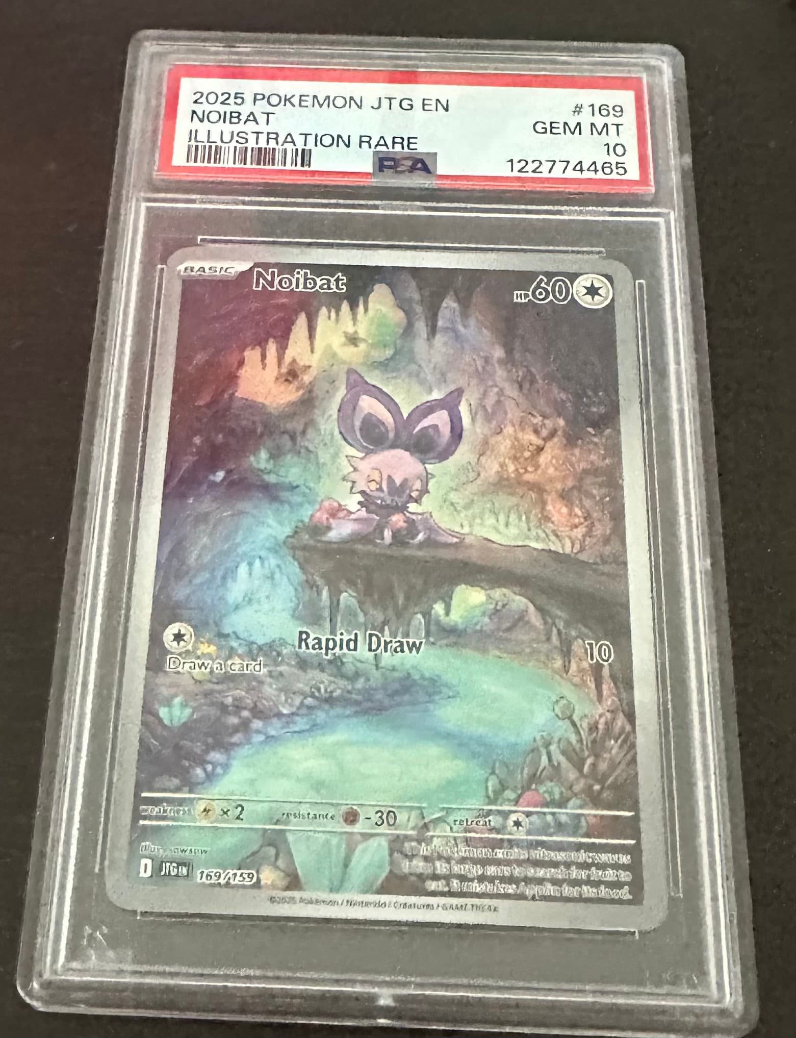 Noibat Illustration Rare (169) 2025 Pokemon Jtg EN-Journey Together - Pokmon Card Data Noibat Illustration Rare (169) 2025 Pokemon Jtg EN-Journey Together - Pokmon Card Data