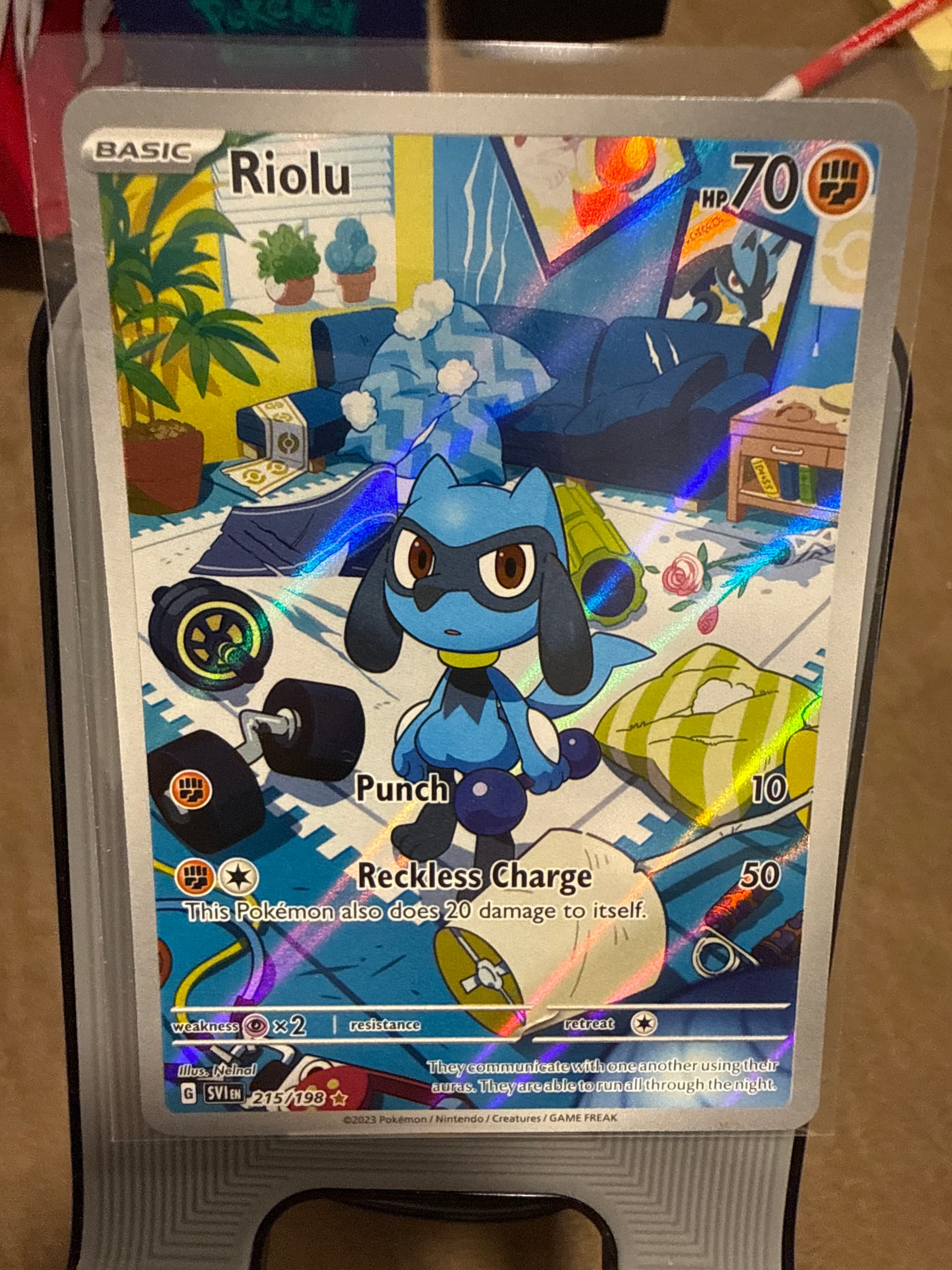 pokemon riolu card PSA 10 Scarlet SV1S #086 GorillaTCG Fighting Fighting Punch (10) Fighting Riolu 070 SM Burning Shadows